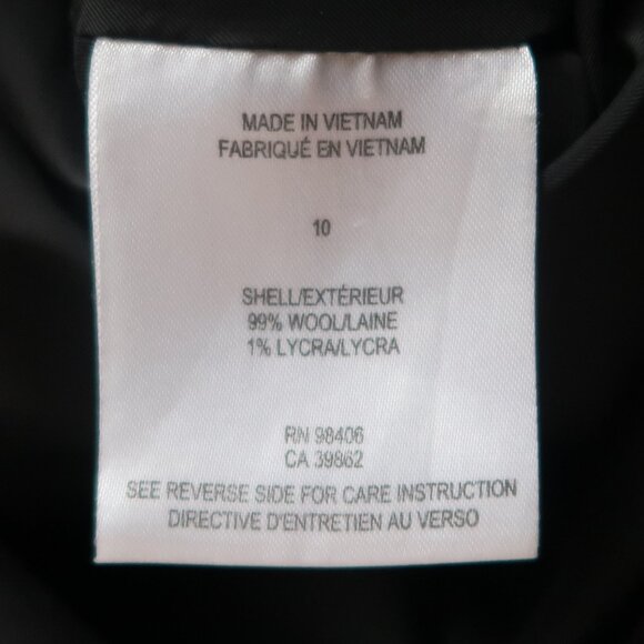 Theory Dark Grey Wool A-Line Skirt Size 10 Minimalist Office Classic Career - Picture 5 of 7